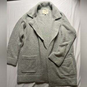 Thread & Supply Gray Knit Sweater Blazer Jacket size Small
